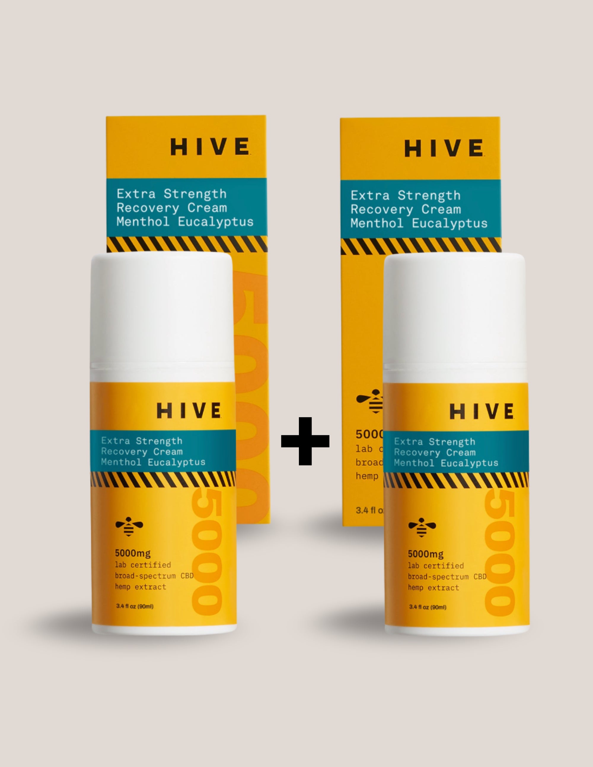 HIVE CBD Extra Strength Recovery Cream - Menthol Eucalyptus (2-Pack)