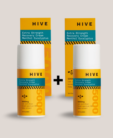 HIVE CBD Extra Strength Recovery Cream - Menthol Eucalyptus (2-Pack)