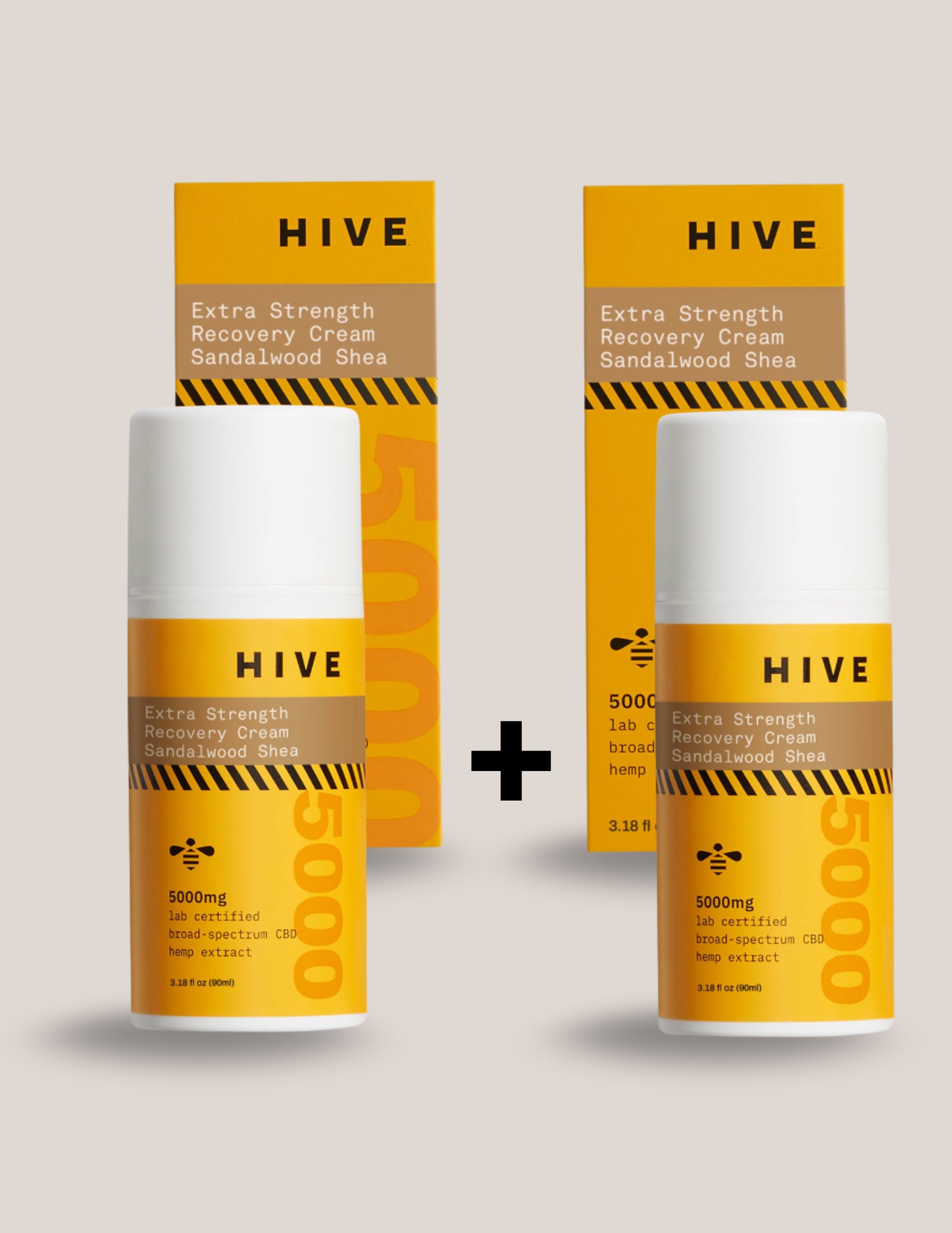 HIVE CBD Extra Strength Recovery Cream - Sandalwood Shea (2-Pack)