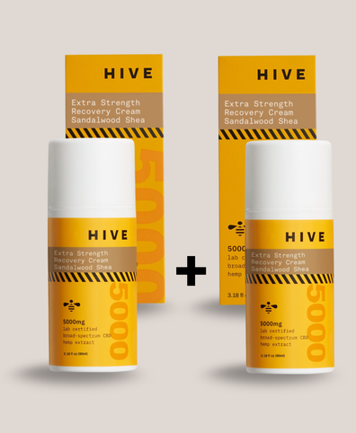 HIVE CBD Extra Strength Recovery Cream - Sandalwood Shea (2-Pack)